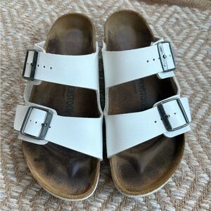 Women’s 41 white Birkenstock sandals